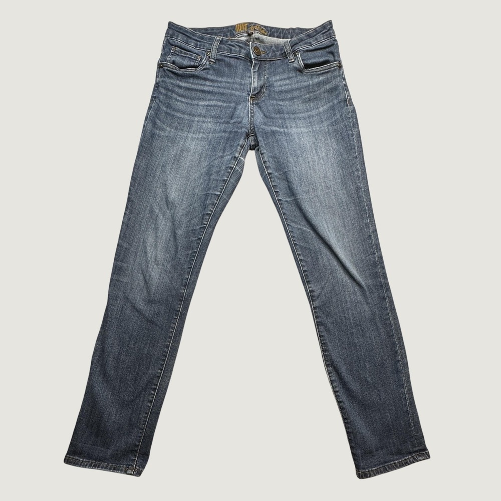 Kut from the Kloth Jeans Womens 4 Slim Straight Blue Stretch Denim Everyday